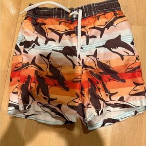Shark Print Swim Shorts
